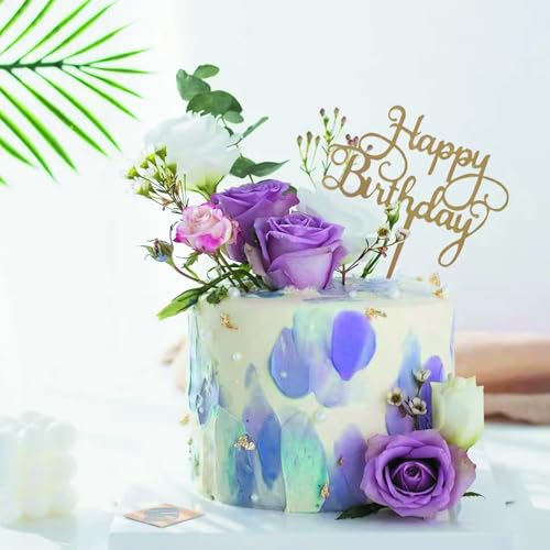 Image of 2packs Cake Toppers For Cake Decoration, 20pcs Happy Birthday Cake Topper For Party Supplies, Cake Decorating Items Toppers For Birthday Celebration, Modern Birthday Decoration For Kids, Adults