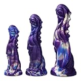 Hrekssi 3 Größen Realistischer Monster Dildo Mit starkem Saugnapf, S/M/L Silikon XXL Dildo Analdildo Butt Plug Prostata G-Punkt Stimulation Anal Dilatator Erotic Sexspielzeug für Männer Frauen Solo