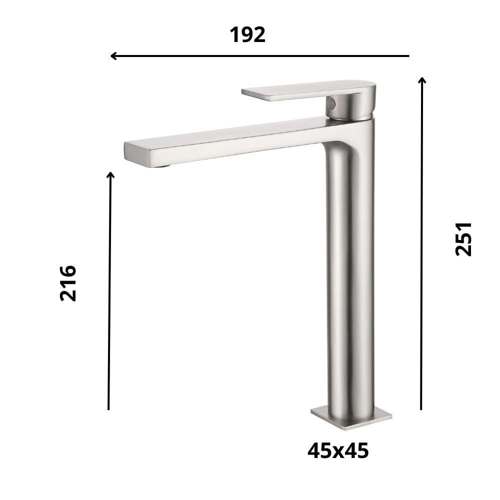Alpha Single Lever Basin Mixer Tap Easy Installation High Quality Finish Elegant Design Water Saving and Durable Satin Nickel - Image 3
