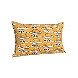 Gudetama Cute Pillowcase for Hair and Skin - Bed Home Sofa Decor Pillow Cover,Super Soft Travel Pillow Cases with Hidden Zipper Closure Print (14x20 inch)