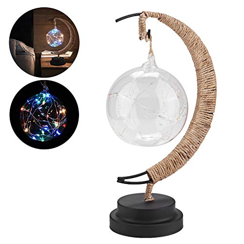 Lámpara de Mesa Bola de Cristal con Luna y Luz LED miniatura 2