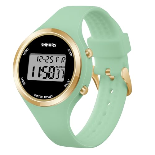 AOOSU Reloj para Mujer con Correa de Silicona, Relojes Deportivos de LED, Relojes Digitales con Alarma Luz LED y Fecha, Reloj de Pulsera para Exteriores para Estudiantes y Niñas -Verde Matcha AOOSU Reloj para Mujer con Correa de Silicona, Relojes Deportivos de LED, Relojes Digitales con Alarma Luz LED y Fecha, Reloj de Pulsera para Exteriores para Estudiantes y Niñas -Verde Matcha