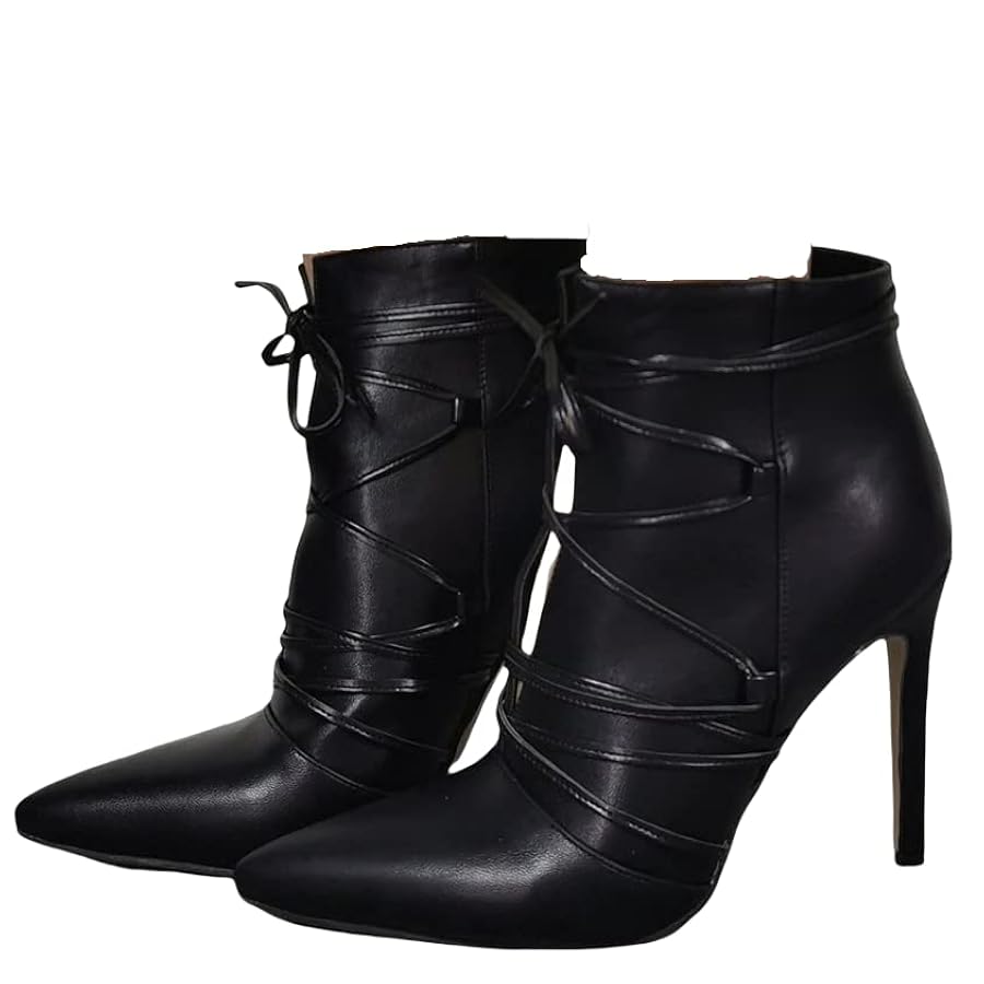 Amazon.com | Frankie Hsu Stiletto High Heeled Ankle Boots