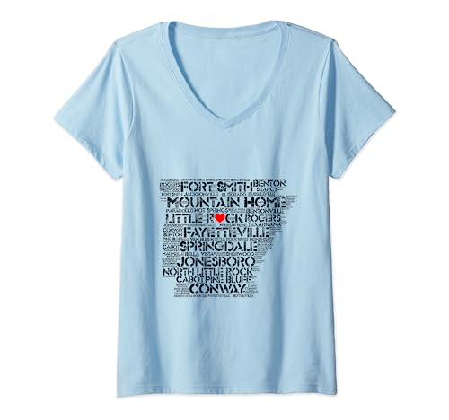 Womens Arkansas Pride. Love Arkansas. Razorback State T-Shirt V-Neck T-Shirt