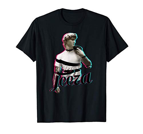 Jeeza Top Casual Latest NYC Fashion David Graphic Camiseta