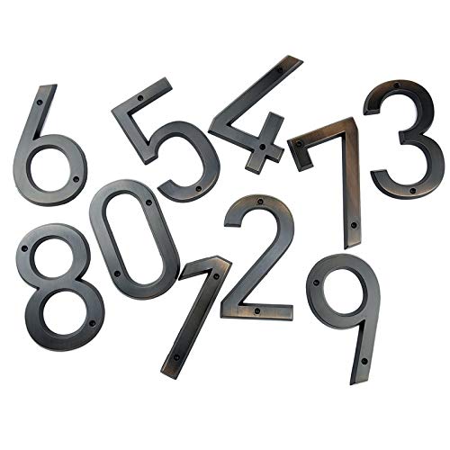 Número dirección for puerta muy grande 152mm visible antirrobo con tornillos 6