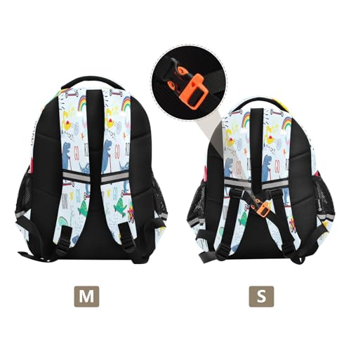 Mochila escolar de dinosaurios personalizada para niños de primaria 3