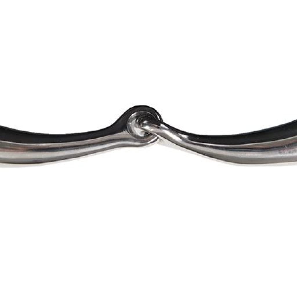 Morso A Oliva HKM In Acciaio Inox | Filetto Singolo Per Cavallo 18mm | Antistrappo Resistente