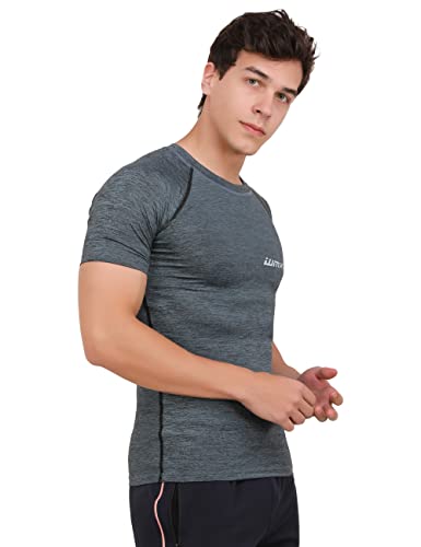 Image of WMX Men's Compression Shirts Athletic Short Sleeve Quick Dry Base-Layer Workout Running T-Shirt Sports Active Fitted Tops