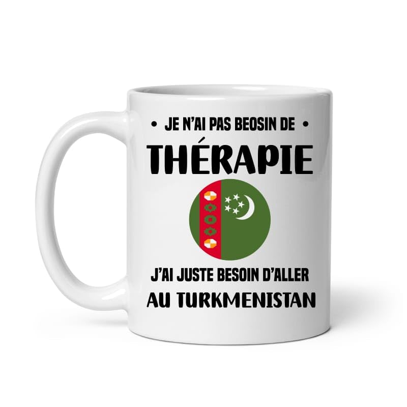 MugSmile Mug Turkmenistan thérapie vacances départ voyage Tasse Turkmenistan