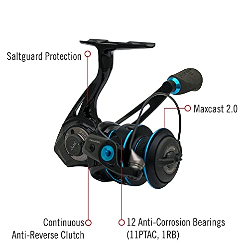 Quantum 21-35570 Smoke Saltwater Spinning Fishing Reel thumb #3