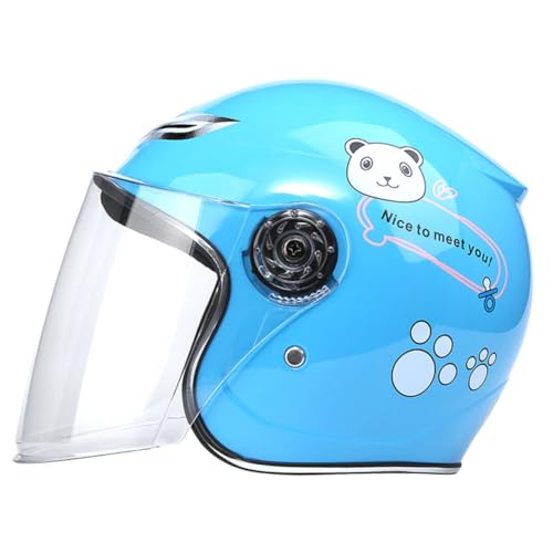 Casque de moto de dessin animé avec lentille large et claire Zerodeko