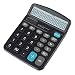 MyLifeUNIT Electronic Desktop Calculator with 12-digit Large Display, Solar and AA Battery Dual Power