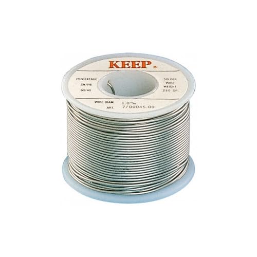 Confezione Rocchetto Bobina Filo Stagno per Saldatura 60/40 500 Grammi 1,0 (Elcart Distribuzione Codice 070005500)