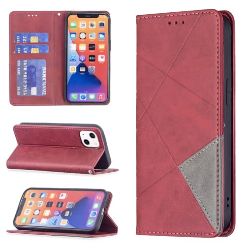 Rangement cartes et protection intégrale iPhone 15 Plus rouge