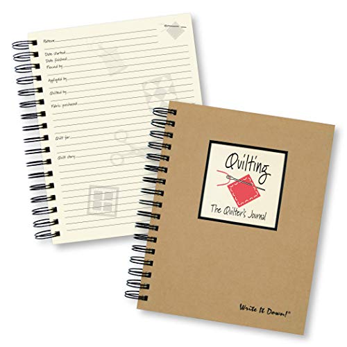 Write it Down series by Journals Unlimited, Guided Journal, Quilting, The Quilters Journal, Full-size 7.5