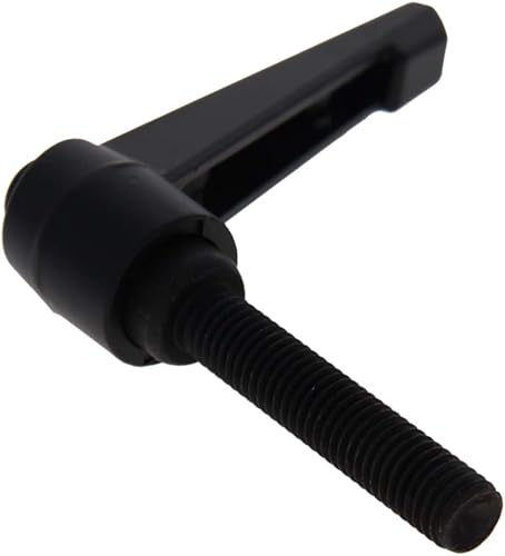 Miniatura 25 de Othmro 2 piezas de palanca de sujeción con rosca M8 Palanca de trinquete, aleación de aluminio ajustable con botón de bloqueo con perno roscado 2