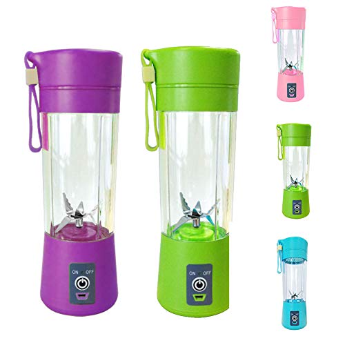 Super1798 400 ml Mini misturador de suco elétrico portátil USB recarregável máquina misturador de fr