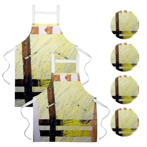 Tablier de cuisine pour restaurant et nettoyage de la maison avec broches de travail