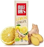 Mulebar - Barrita energética - Cereales y frutas - Mulebar - Limón y jengibre - 40 g - Vegana