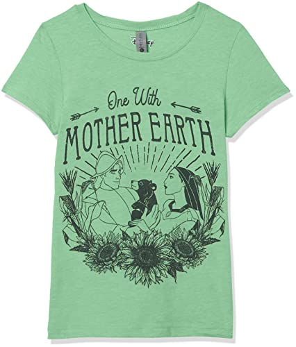 T-shirt Disney Pocahontas vert pomme en taille L pour fille écoresponsable
