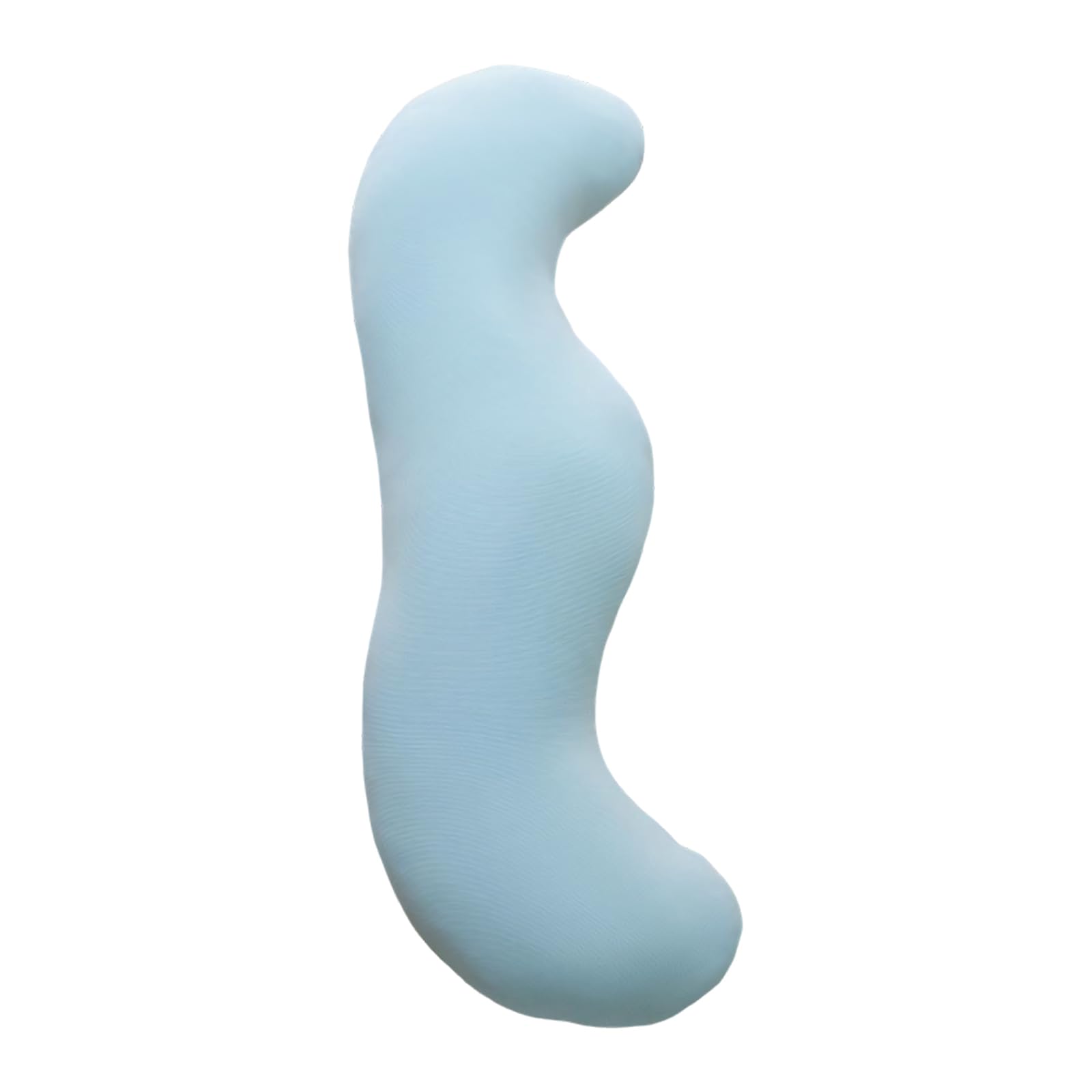 Buxuaaaa Women's Blue Ergonomic Side Sleepers Peas Pods Pillow With Soft Pp Cotton Filling Full Body Long Pillow For Adults And Pregnant Pregnancy