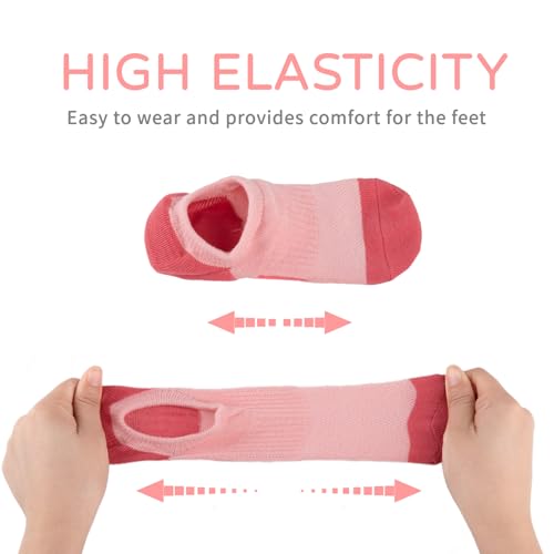 Comfoex 12 Pairs Girls No Show Socks Cotton Non Slip Mesh Low Cut Ankle Invisible Kids Socks With Grips4