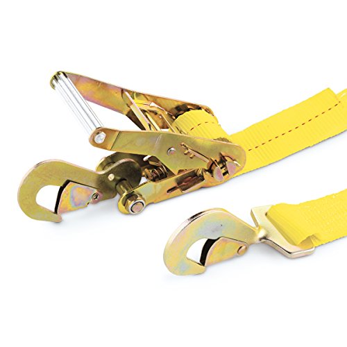 SmartStraps Tire Bonnet Ratchet Straps, 1 Pack â€” Commercial Duty Tire Bonnet Tie Down with Ratchet â€” 10,000lb Break Strength, 3,333lb Safe Work Load â€” Haul Equipment, Tractors and Vehicles