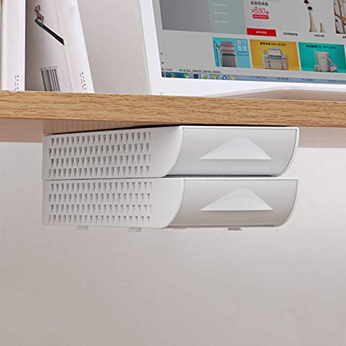 2-Pack Desk Pencil Drawer Organizer, Pop-Up Student Storage Hidden Desktop Drawer Tray,Under Desk Storage Organizer Pencil Tray Self-Adhesive Pop-Up Hidden Desktop, Great for Office School Home Desk