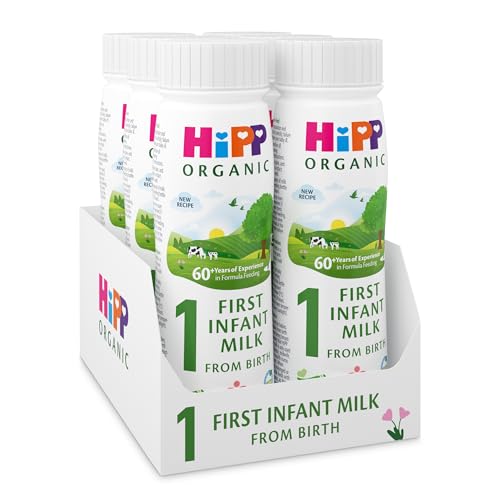 HiPP Organic 1 First Milk Ready To Feed 200ml (pack of 6)