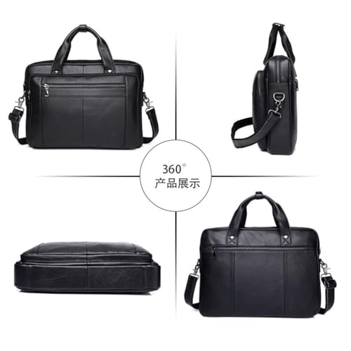 Business Men's Briefcase Leather Men's Bag Business Bag 16-inch Hand Carry Single Shoulder Computer Bag4