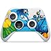 DeinDesign Skin kompatibel mit Microsoft Xbox Series S Controller Folie Sticker Hibiskus Hawaii Palme