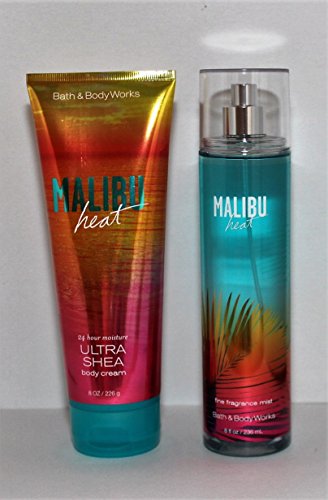 Bath & Body Works ~ Signature Collection ~ Malibu Heat ~Fine Fragrance Mist & Ultra Shea Body Cream