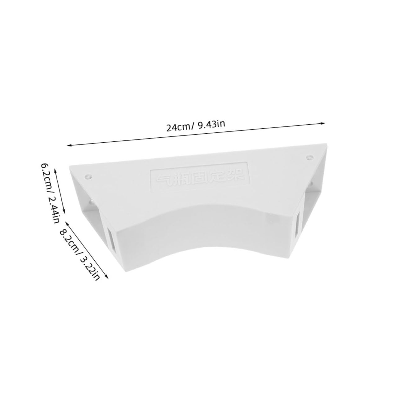 PRETYZOOM Cylinder Wall Mounted Bracket Propane Tank Holder Gas Bottle Rack 40 Liter Safety Chain Easy Install