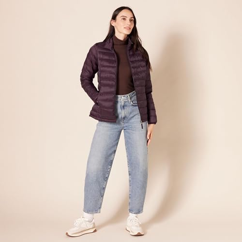 Image of Amazon Essentials Women's Lightweight Long-Sleeve Water-Resistant Packable Puffer Jacket (Available in Plus Size)