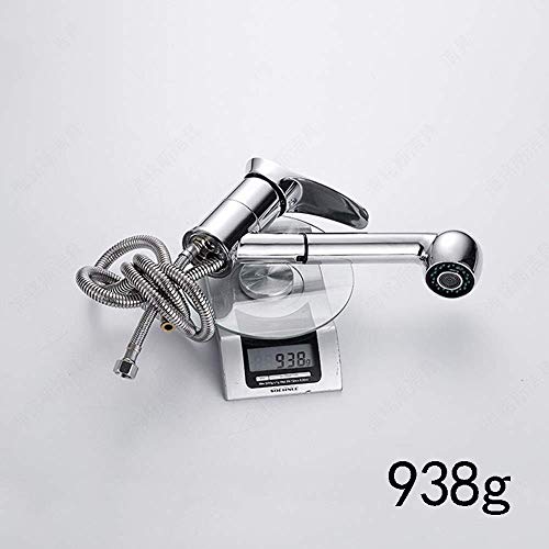 Robinet d'évier de lavabo extensible mitigeur de salle de bains - 2