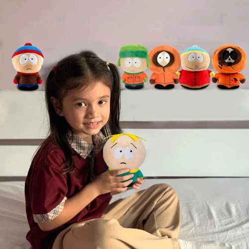 Ajurin South North Park Plush Toy, Kyle Carman Kenny Butter Stuffed Animal Plush Doll, Soft And Cuddlyplush Toy Boy Gift Girl Gift（6Pcs） #TOP4