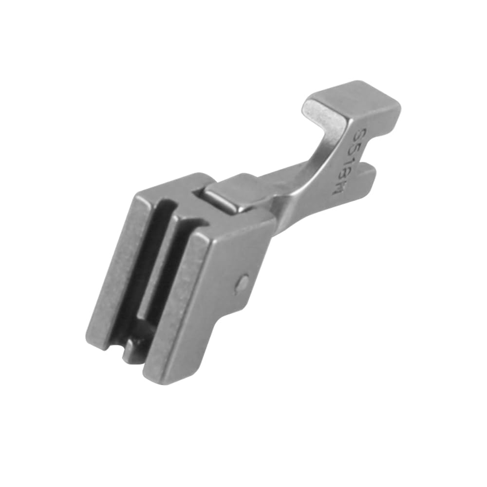 Lot de 4 pieds presseurs pour fermeture éclair compatibles avec les machines à coudre industrielles à pied simple (P36N + P36LN + P363 + S518N)
