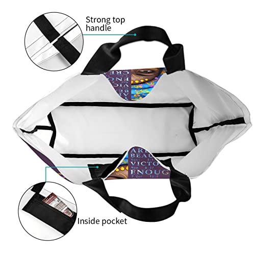 IAGM Black Women's Tote Bags - Waterproof African American Art Shoulder Bags4