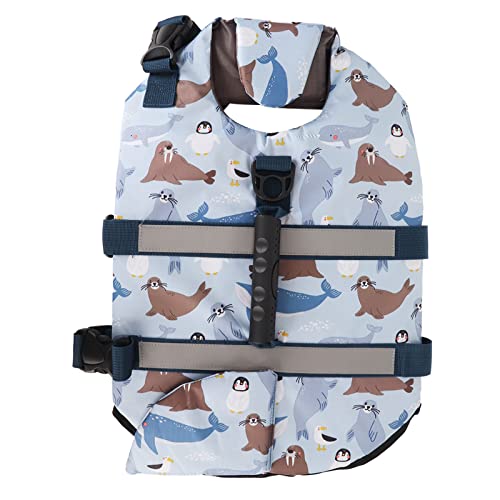 Dog Life Jacket, Dog Life Vest, Reflective Dog Life Jacket High Flotation, Adjustable Pet Life Jacket with Rescue Handle for Small Medium Large Dogs (S)