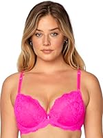 Smart & Sexy Women's Signature Lace Push-up Bra, Medium Pink, 14DD
