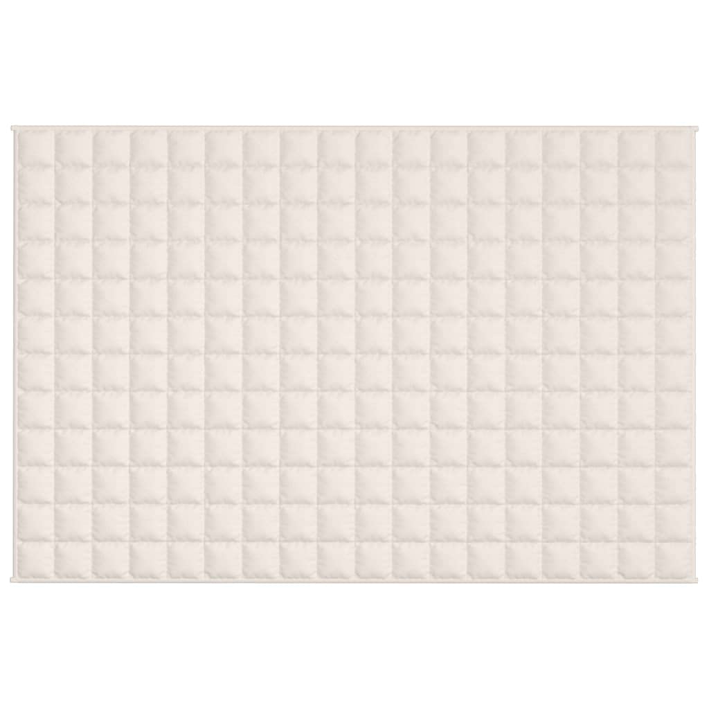 INLIFE Manta ponderada crema claro 122 x 183 cm 9 kg tejido casa y jardín, ropa (9,3 kg)