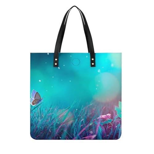 Sac fourre-tout papillon et herbe femme fini le manque de place avec ce grand sac de voyage