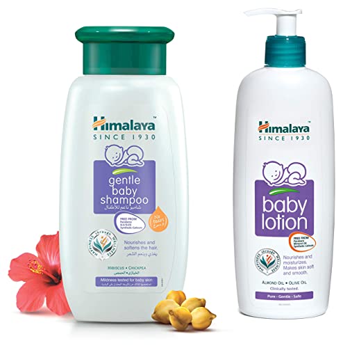 Image of Himalaya Baby Shampoo (400 ml) and Herbals Lotion (400ml) Combo