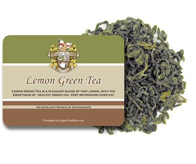 Lemon Green Tea Loose Leaf Pouches - 16oz | Tangy Citrus & Smooth Green Tea Blend | Great for Iced Tea | Ethical Tea Partnership | Mellow Refreshing Taste | Summer Beverage