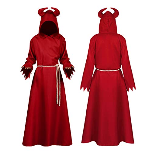 HuaCat Kleider Damen Gothic Steampunk Mittelalter Langarm Elegant Mit Kapuze Kleid Bodenlangen Cosplay Mädchen Mittelalter Kostüm viktorianischen mittelalterlichen Kleid Cover