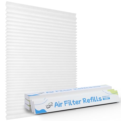 5 Pack 10x20x1 MERV 11 Replaceable Filter Media Air Filter Refills only for 10x20x1 Reusable Frame (Frame Not Included)