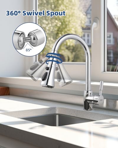 Hibbent Aeratore per Rubinetti 360° Girevole, FM22...