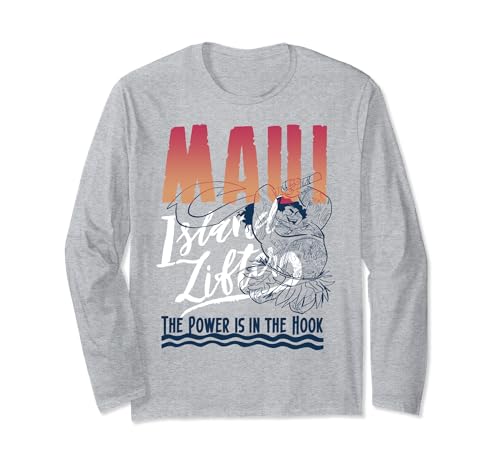 T-shirt Moana Maui The Power Is In The Hook à manches longues pour enfant passionné de Vaiana