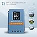 Solar Charge Controller 120A 12V 24V 36V 48V Intelligent Recognition LCD Display Battery Intelligent Regulator Maximum 100V Input Dual USB for Lead Acid/Lithium Battery (SA120A)